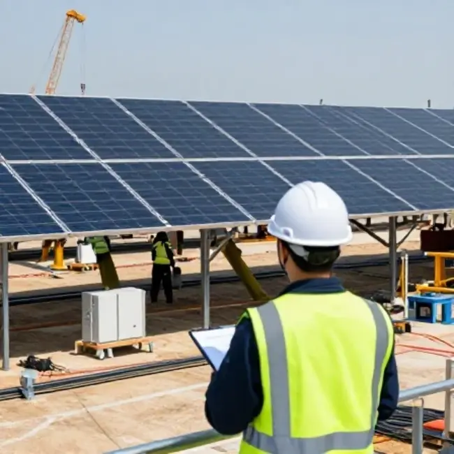 solar energy project construction