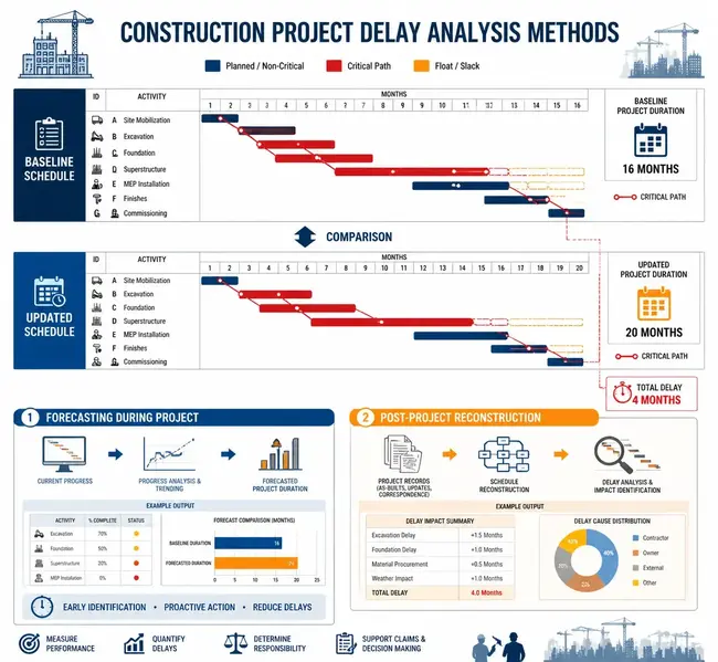Overview of Common Project Delay Analysis Methods