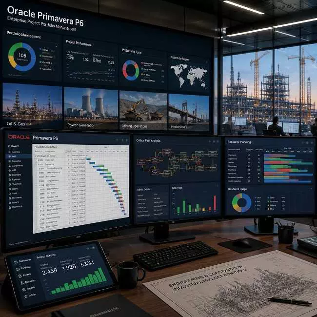 Project Scheduling Tools for Complex Industrial Projects with Oracle Primavera P6